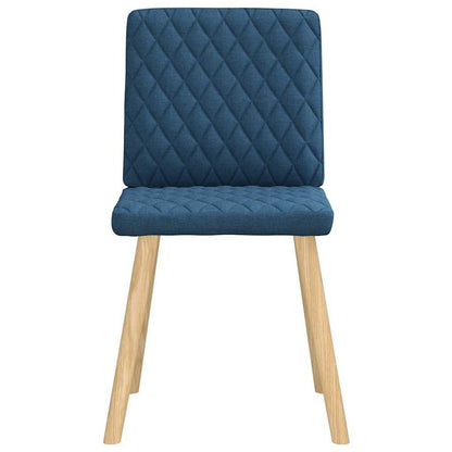 vidaXL Sedie da Pranzo 6 pz Blu in Tessuto