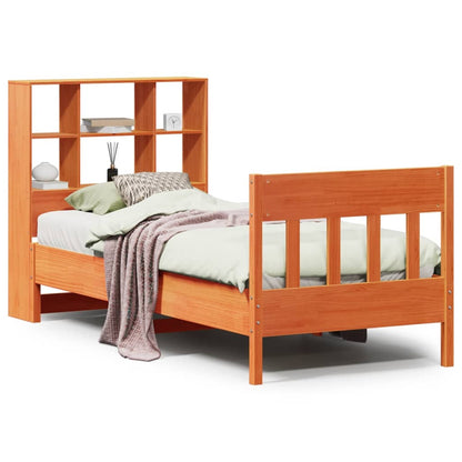 vidaXL Letto senza Materasso Marrone Cera 90x190 cm in Legno di Pino