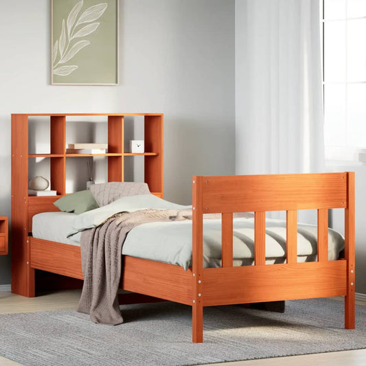 vidaXL Letto senza Materasso Marrone Cera 90x190 cm in Legno di Pino