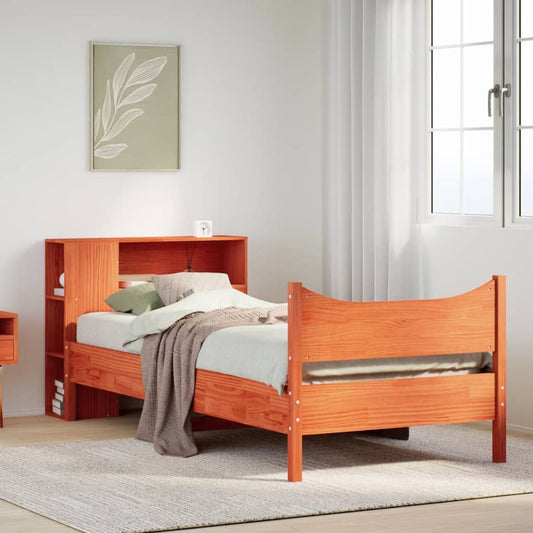 vidaXL Letto senza Materasso Marrone Cera 90x190 cm in Legno di Pino