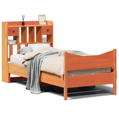 vidaXL Letto senza Materasso Marrone Cera 75x190 cm in Legno di Pino VIDAXL