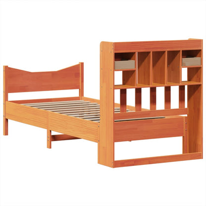 vidaXL Letto senza Materasso Marrone Cera 75x190 cm in Legno di Pino VIDAXL