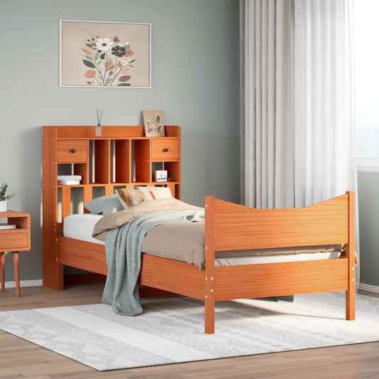 vidaXL Letto senza Materasso Marrone Cera 75x190 cm in Legno di Pino VIDAXL