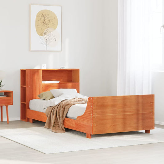 vidaXL Letto senza Materasso Marrone Cera 90x190 cm in Legno di Pino