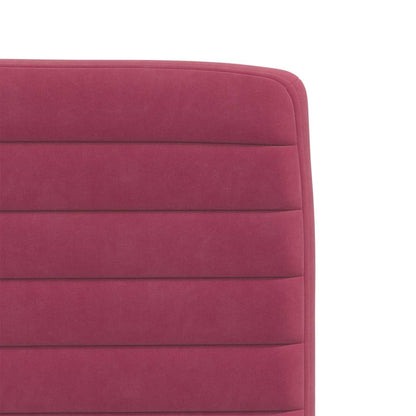 vidaXL Sedie da Pranzo 2 pz Rosso Vino in Velluto