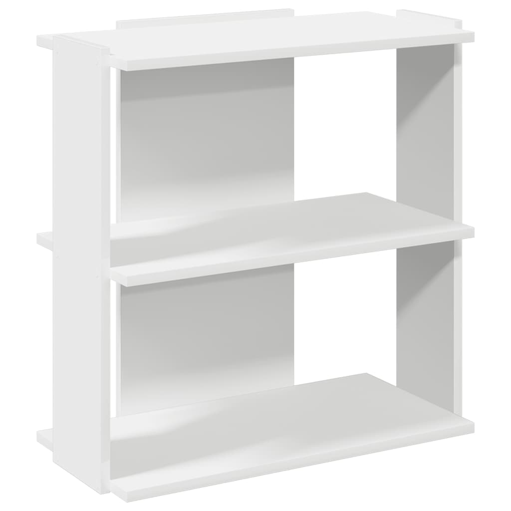 vidaXL Libreria a 3 Ripiani Bianca 60x30x60 cm in Legno Multistrato VIDAXL