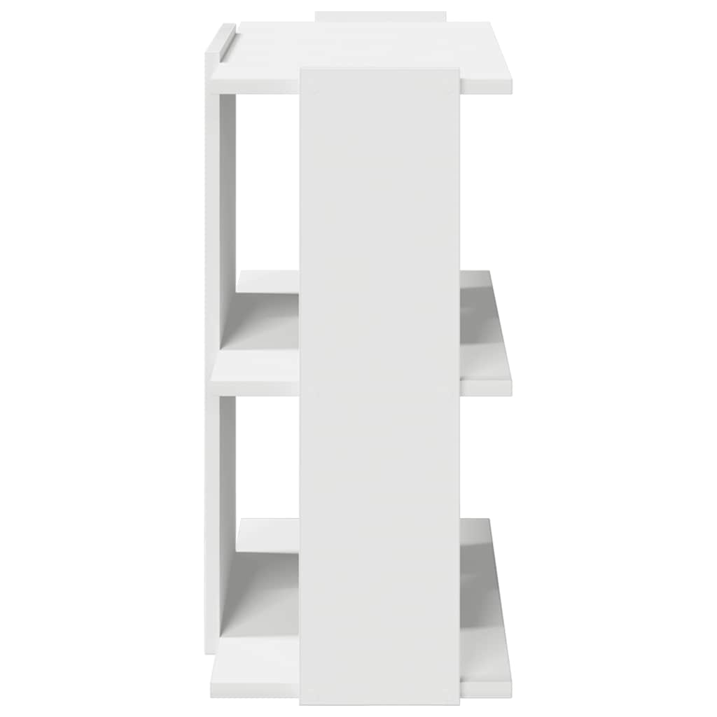 vidaXL Libreria a 3 Ripiani Bianca 60x30x60 cm in Legno Multistrato VIDAXL