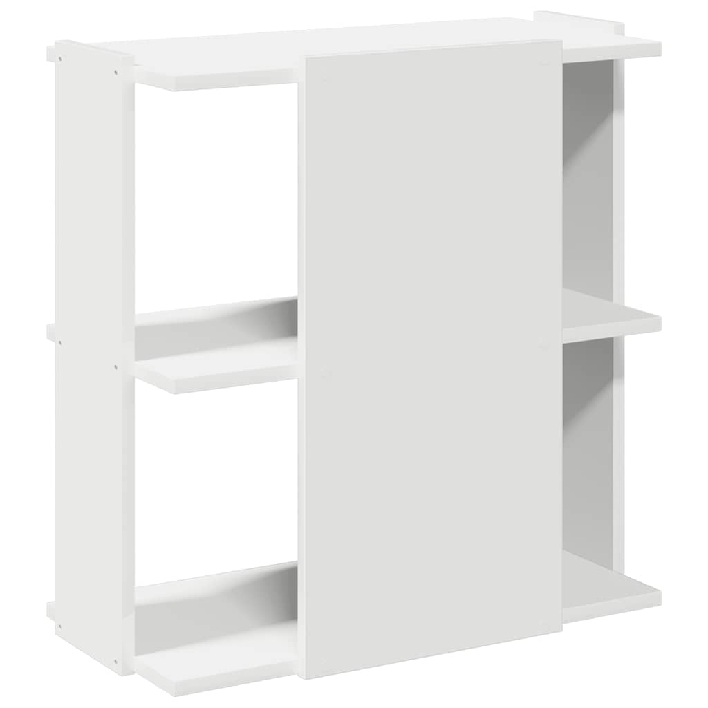 vidaXL Libreria a 3 Ripiani Bianca 60x30x60 cm in Legno Multistrato VIDAXL