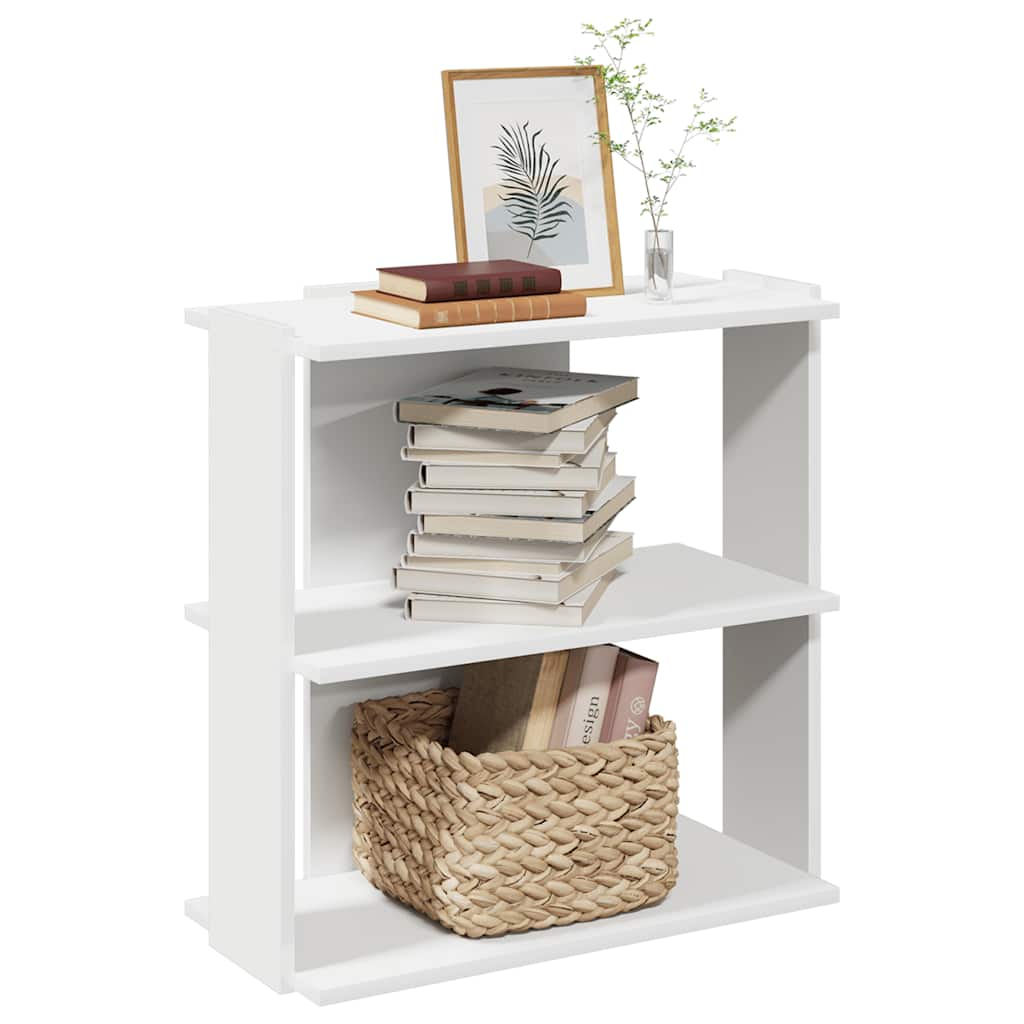 vidaXL Libreria a 3 Ripiani Bianca 60x30x60 cm in Legno Multistrato VIDAXL