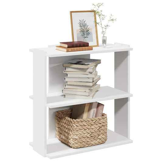 vidaXL Libreria a 3 Ripiani Bianca 60x30x60 cm in Legno Multistrato VIDAXL