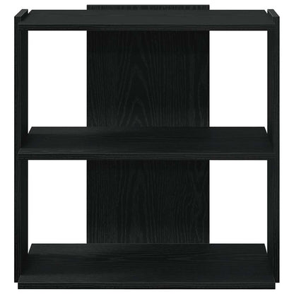 vidaXL Libreria a 3 Ripiani Nera 60x30x60 cm in Legno Multistrato