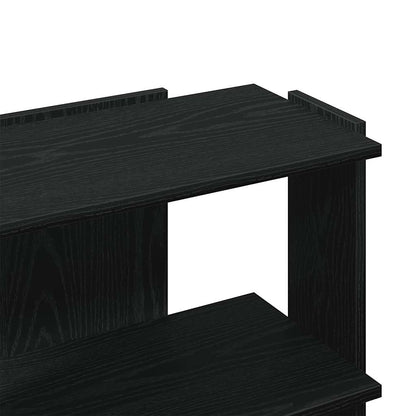 vidaXL Libreria a 3 Ripiani Nera 60x30x60 cm in Legno Multistrato