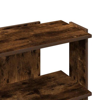vidaXL Libreria a 3 Ripiani Rovere Fumo 60x30x60 cm Legno Multistrato VIDAXL