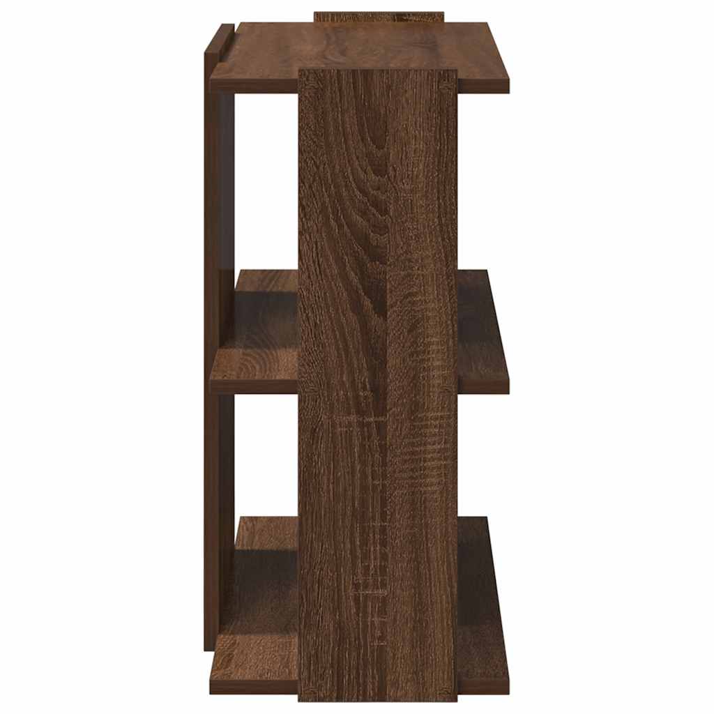 vidaXL Libreria 3 Ripiani Rovere Marrone 60x30x60 cm Legno Multistrato VIDAXL