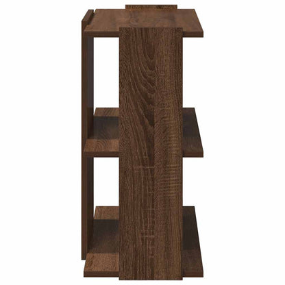 vidaXL Libreria 3 Ripiani Rovere Marrone 60x30x60 cm Legno Multistrato VIDAXL