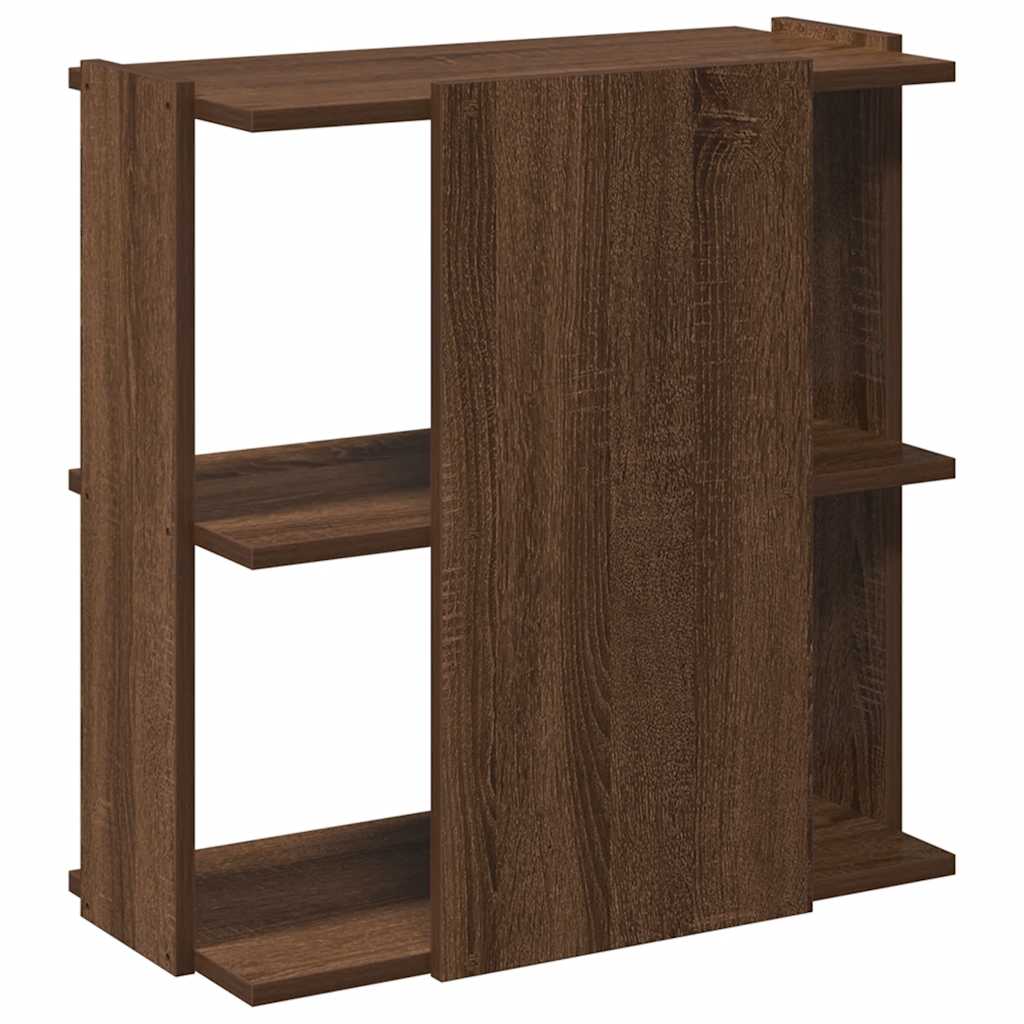 vidaXL Libreria 3 Ripiani Rovere Marrone 60x30x60 cm Legno Multistrato VIDAXL