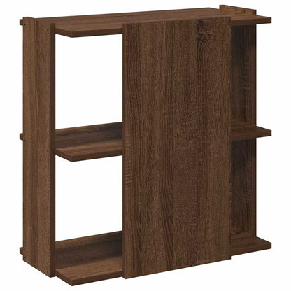 vidaXL Libreria 3 Ripiani Rovere Marrone 60x30x60 cm Legno Multistrato VIDAXL