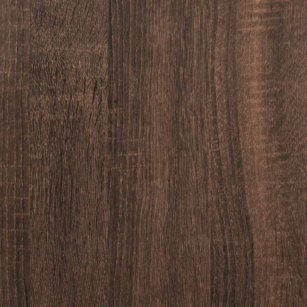 vidaXL Libreria 3 Ripiani Rovere Marrone 60x30x60 cm Legno Multistrato VIDAXL