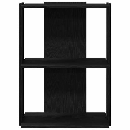 vidaXL Libreria a 3 Ripiani Nera 60x30x80 cm in Legno Multistrato