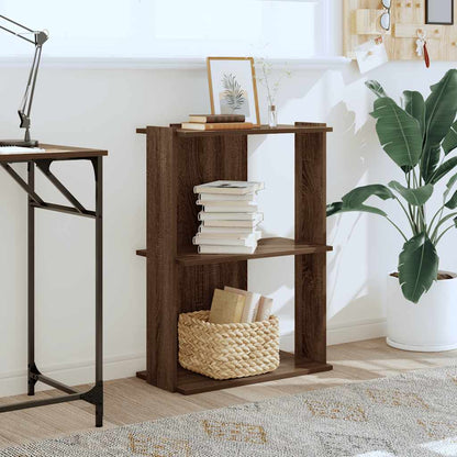 vidaXL Libreria 3 Ripiani Rovere Marrone 60x30x80 cm Legno Multistrato