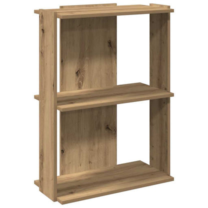 vidaXL Libreria a 3 Ripiani Rovere 60x30x80 cm Legno Multistrato VIDAXL