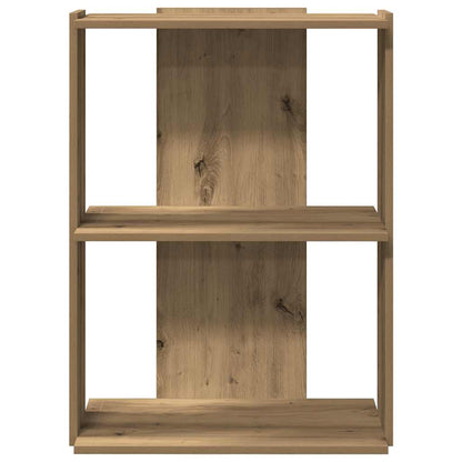 vidaXL Libreria a 3 Ripiani Rovere 60x30x80 cm Legno Multistrato VIDAXL