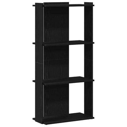 vidaXL Libreria a 3 Ripiani Nera 60x30x120 cm in Legno Multistrato VIDAXL