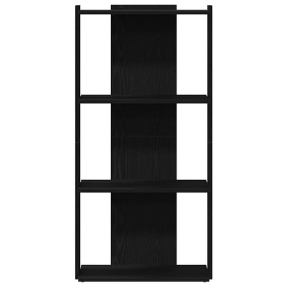 vidaXL Libreria a 3 Ripiani Nera 60x30x120 cm in Legno Multistrato VIDAXL