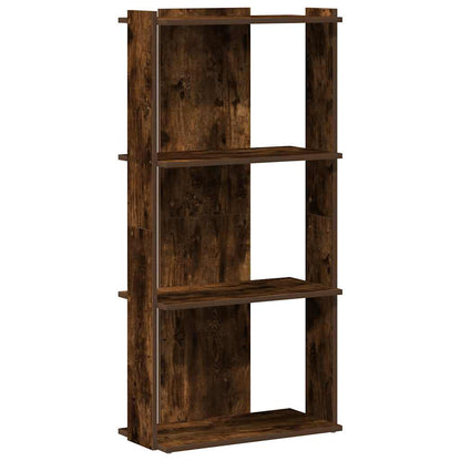 vidaXL Libreria a 3 Ripiani Rovere Fumo 60x30x120 cm Legno Multistrato