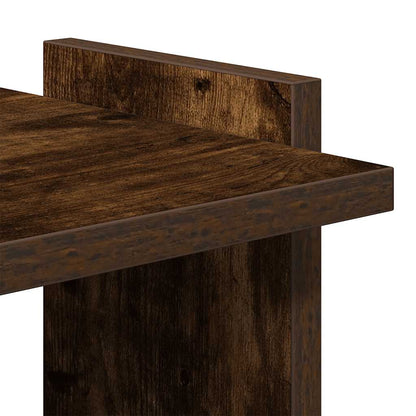 vidaXL Libreria a 3 Ripiani Rovere Fumo 60x30x120 cm Legno Multistrato