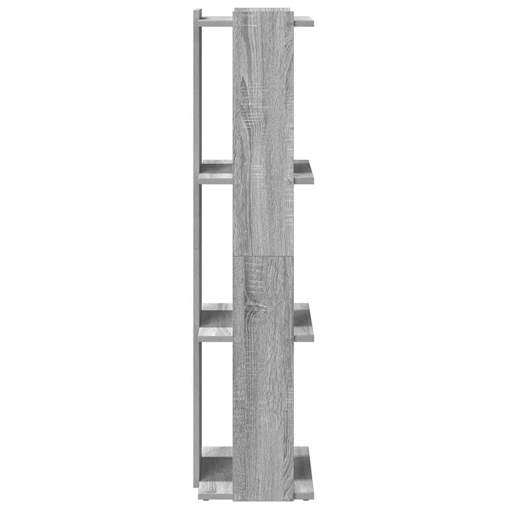 vidaXL Libreria 3 Ripiani Grigio Sonoma 60x30x120cm Legno Multistrato VIDAXL