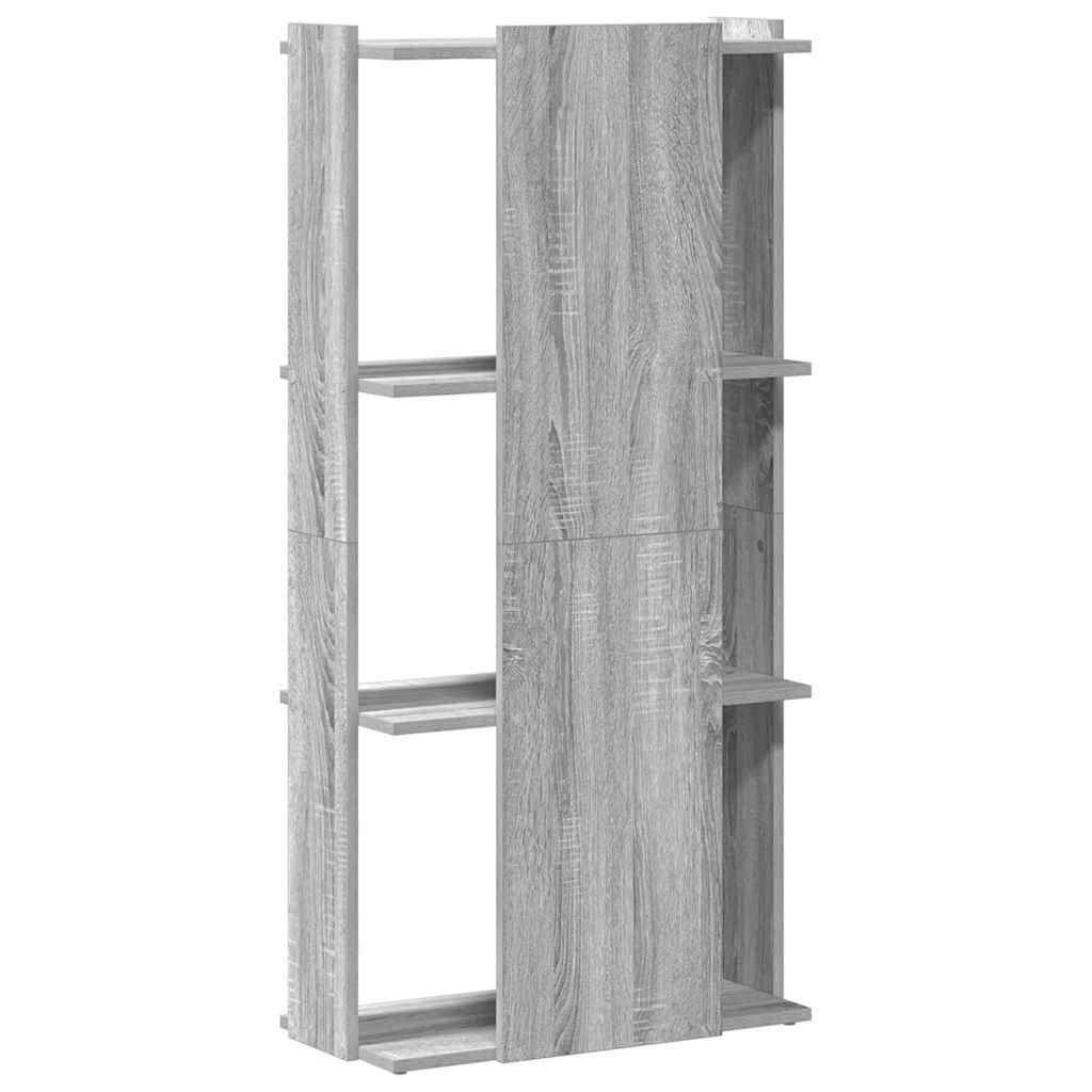 vidaXL Libreria 3 Ripiani Grigio Sonoma 60x30x120cm Legno Multistrato VIDAXL