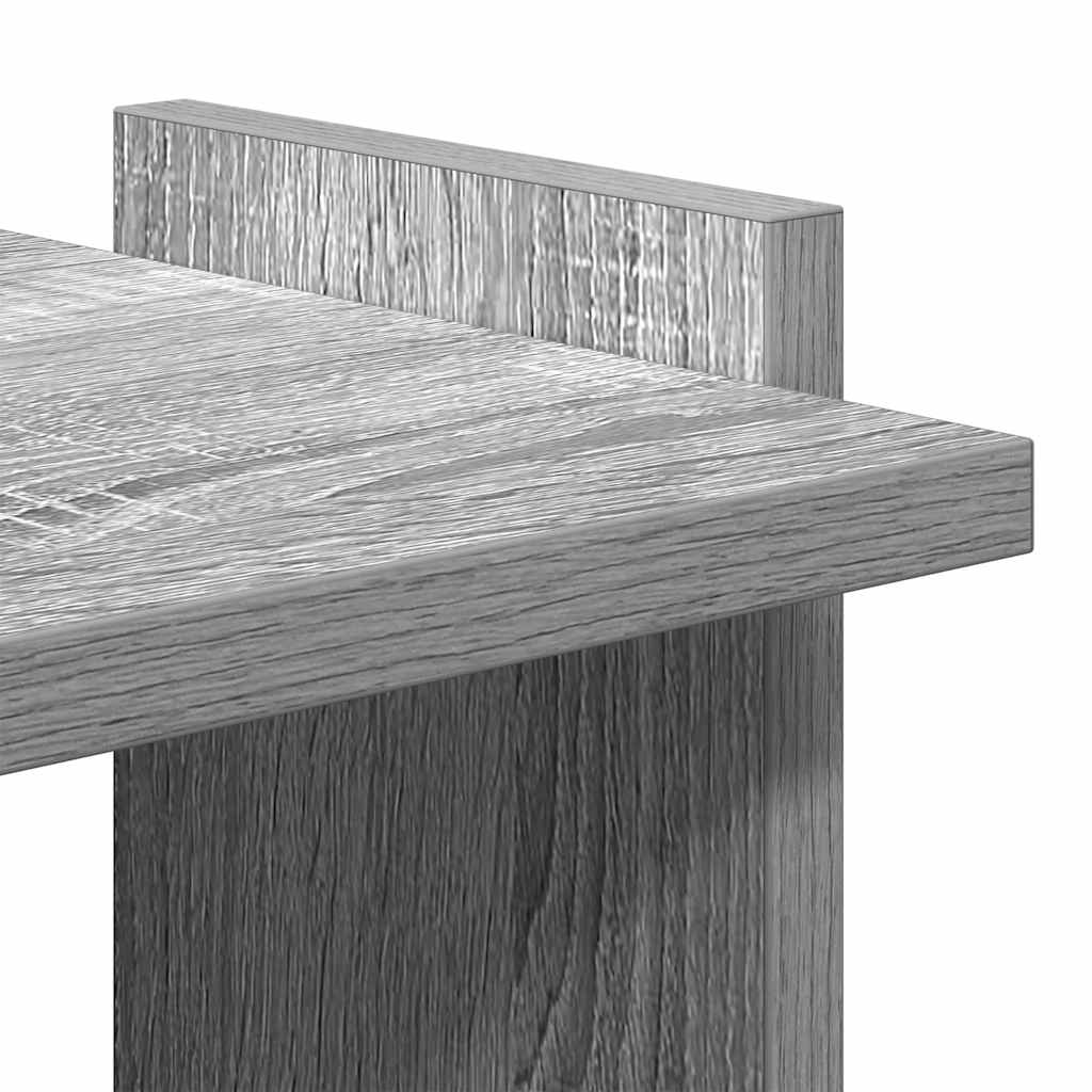 vidaXL Libreria 3 Ripiani Grigio Sonoma 60x30x120cm Legno Multistrato VIDAXL