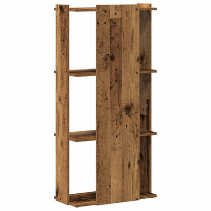 vidaXL Libreria a 3 Ripiani Legno Vecchio 60x30x120 cm in Truciolato VIDAXL
